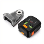 Detachable transparent dust collection chamber shown unlatched from the main electric suction and leveling unit.